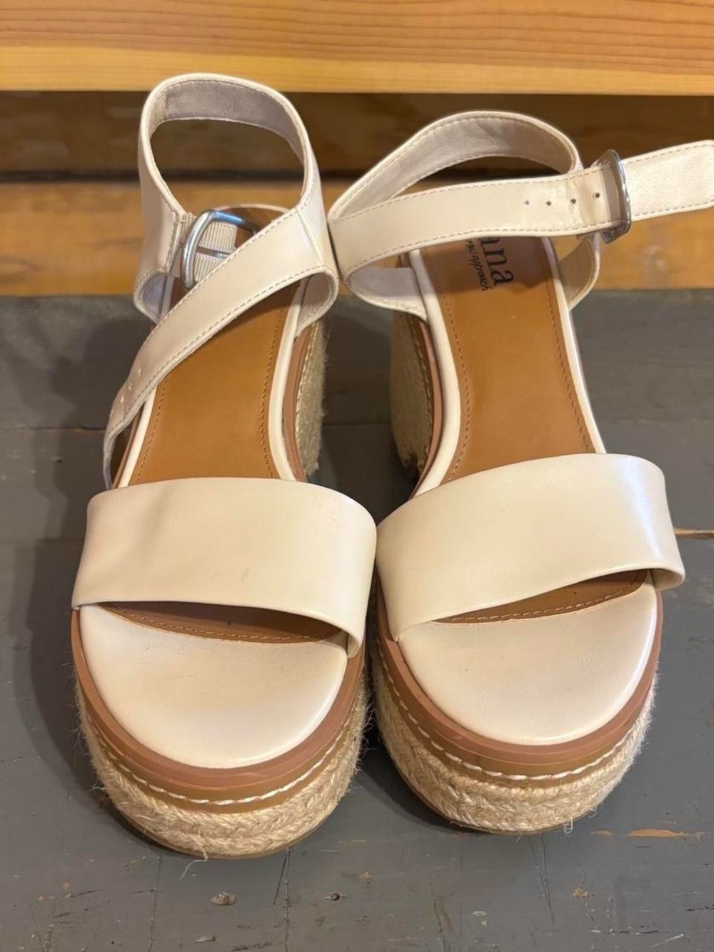 Women’s Cream Sandals - Wedges